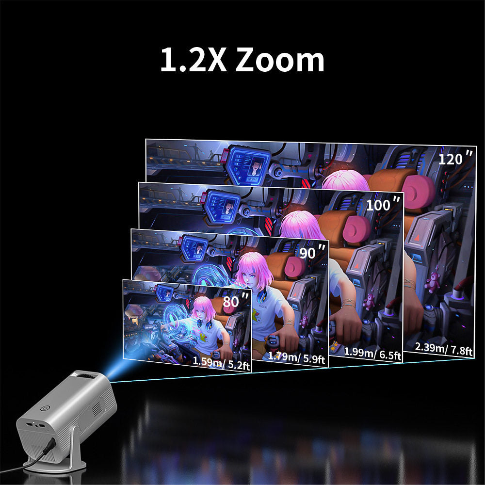 Proyector Full HD 1080P con Android 11 — Smart, Portátil y de Alto Brillo