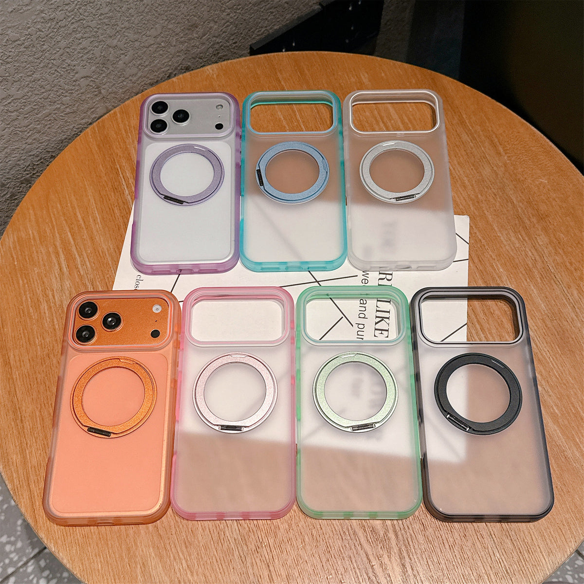 Funda Magnética 360° con Anillo para iPhone 17 y 18 — Antichoque y Magsafe